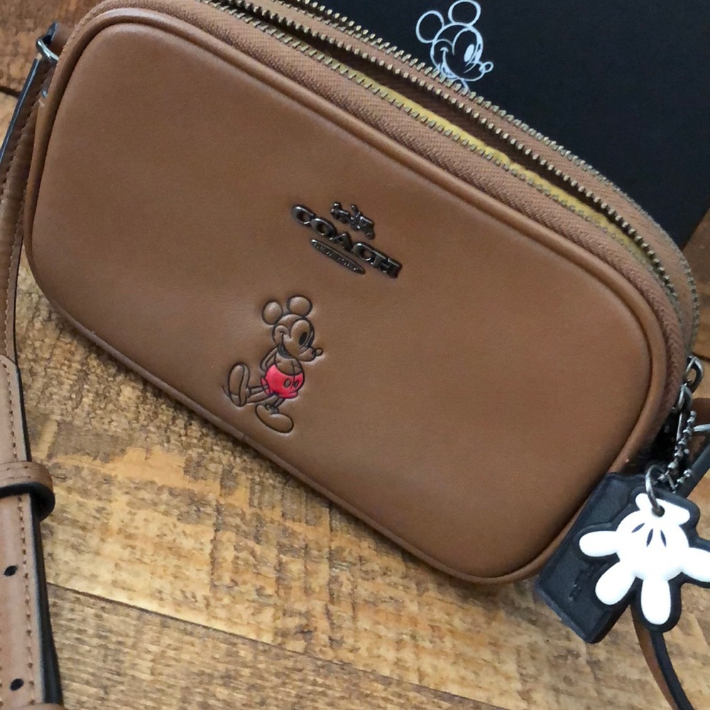 *Retired* Disney Mickey Coach brown cross body